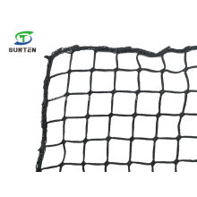 Black PE Knotless Fall Arrest Net, Construction Safety Catch Net, Anti-Falling Netting, Sporting Net